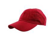 Falari Baseball Cap Hat 100% Cotton Adjustable Size Red