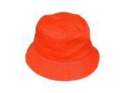 Falari Men Women Unisex Cotton Bucket Hat Small Medium Orange