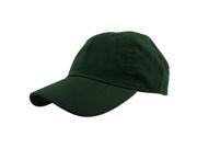 Falari Baseball Cap Hat 100% Cotton Adjustable Size Dark Green