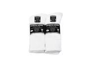 Falari Diabetic Socks Men Unisex Size 9 11 White 6 Pairs