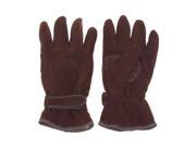 Falari Men s Glove Polyester Fleece For Cold Weather Brown