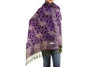 Falari Women s Woven Pashmina Shawl Wrap Scarf 80 X 27 Purple
