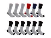 12 Pairs Men Winter Warm Boot Socks Thermal Socks Fits Size 10 15 Assorted Colors
