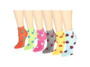 12 Pairs Women s Socks Assorted Colors Size 9 11 Ladybug