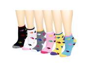12 Pack Women s Ankle Socks Assorted Colors Size 9 11 Paw Printed