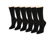 12 Pairs Women s Crew Socks Assorted Colors Size 9 11 Black