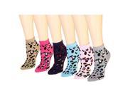 12 Pairs Women s Socks Assorted Colors Size 9 11 Leopard Skin