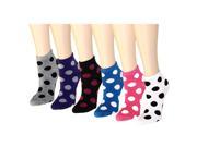 12 Pairs Women s Socks Assorted Colors Size 9 11 Polka Dot