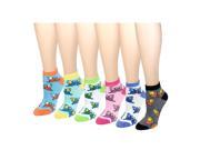 12 Pack Women s Ankle Socks Assorted Colors Size 9 11 Butterfly