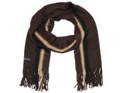 Falari Men Knitted Winter Scarf Brown