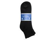 Falari Diabetic Socks Ankle Unisex Size 10 13 Black 3 Pairs