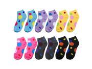 Polka Dots 12 Pack Women s Socks Assorted Colors Size 9 11