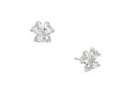 Falari Cubic Zirconia Crystal Butterfly Shaped Earring Clear