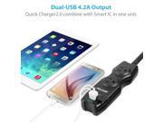 BESTEK 2 Outlet Travel Power Strip with 4.2A Dual Smart USB Charging Ports
