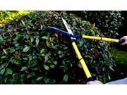 Planted Perfect Telescoping 22 Hedge Clippers Sharp Carbon Steel Garden Shears Absorb Shock Resist Corrosion Hardened Manual Telescoping Hedge Trimmer for