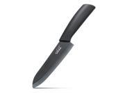 Ceramic Chef Knife 6 Inch Kitchen Knife with Non Slip Handle FDA APPROVAL Black