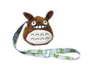 Totoro 5inch Plush Mobile Bag with Lanyard BROWN