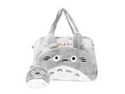 Totoro 12 inch Soft Gray Totoro 2 Pocket Tote Bag Coin Purse Set