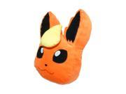 Pokemon 17 inch Eevee Flareon Fleece Decorative Pillow