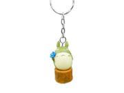 Totoro Mascot Friend Key Chain Green Totoro Flower
