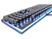 MK Fission RGB Acrylic White LED Backlit Mechanical Keyboard Clear Cherry MX