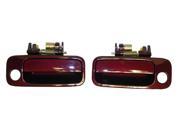 97 01 Toyota Camry Outside Door Handles set 2 Red 3L3 DH33 97 98 99 00 01