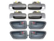 97 01 Toyota Camry 4 Gray Inside 4 Gray 1B2 Outside Door Handle DH88 97 98 99 00 01
