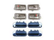 92 96 Toyota Camry Inside Outer Door Handle Set 8 Blue 8J6 Brown DH72 92 93 94 95 96