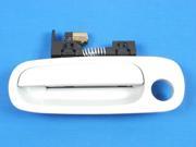 98 02 Toyota Chevrolet Outside Door Front Left Handle With Keyhole Corolla Prizm White 040 B586 98 99 00 01 02