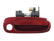 98 02 Toyota Chevrolet Outside Door Handle Front Right With Keyhole Corolla Prizm Burgandy Red 3M8 B3855 98 99 00 01 02