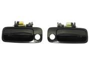 97 01 Toyota Camry Outside Door Handles set 2 Black Non Painted DH19 97 98 99 00 01