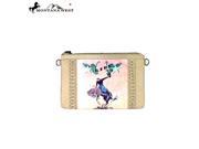 RLC L057 Montana West 100% Real Leather Rodeo Collection Clutch Tan