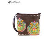 MW363 8287 Montana West Embroidered Collection Crossbody Bag Coffee