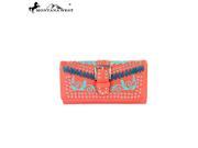 MW313 W002 Montana West Buckle Collection Wallet Coral
