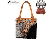 MW379G 8014 Montana West Fringe Collection Concealed Handgun Tote Coffee