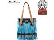 MW335g 8558 Montana West Fringe Collection Concealed Handgun Tote Bag Turquoise