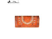 MW380 W002 Montana West Tooled Collection Wallet Orange