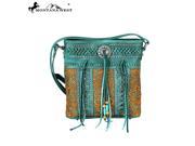 MW343 8287 Montana West Concho Collection Crossbody Bag Green