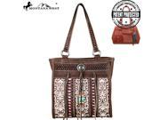MW343G 8394 Montana West Concho Collection Concealed Handgun Tote Coffee