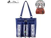 MW343G 8394 Montana West Concho Collection Concealed Handgun Tote Navy
