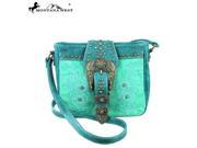 MW302 8287 Montana West Buckle Collection Messenger Handbag Turquoise