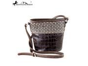 MW333 8287 Montana West Bling Bling Collection Bucket Shaped Crossbody Coffee