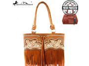 MW342G 8317 Montana West Fringe Collection Concealed Handgun Collection Tote Brown