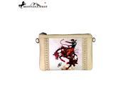 RLC L047 Montana West 100% Real Leather Rodeo Collection Clutch Tan