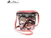 HF12 8287 Montana West Camouflage Collection Bucket Shaped Crossbody Coffee