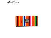MW351 W002 Montana West Serape Collection Wallet Coral