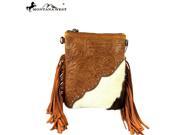 RLC L014 Montana West 100% Real Leather Crossbody Brown