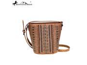 MW346 8287 Montana West Studs Collection Bucket Shaped Crossbody Brown