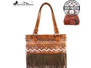 MW384G 8014 Montana West Fringe Collection Concealed Handgun Tote Brown