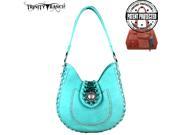 TR36G 8391 Trinity Ranch Concealed Handgun Collection Hobo Bag Turquoise